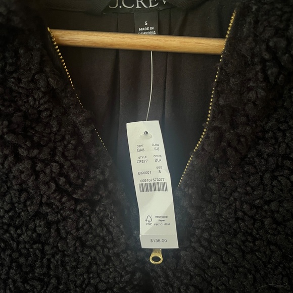 J.Crew Sherpa half-zip fleece pullover (Size: Small) - Picture 3 of 4